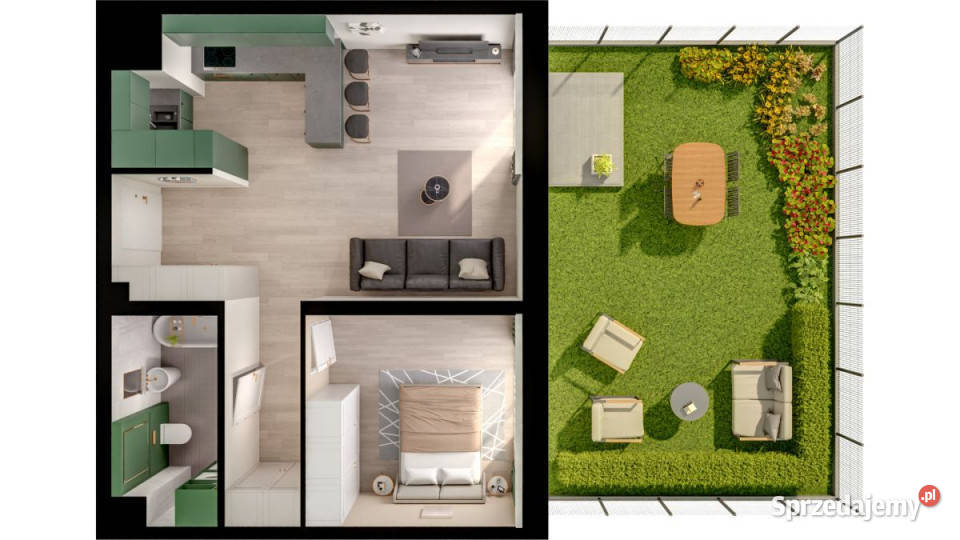 Mieszkanie 5007m2 Poznań parter Mieszkania wielkopolskie