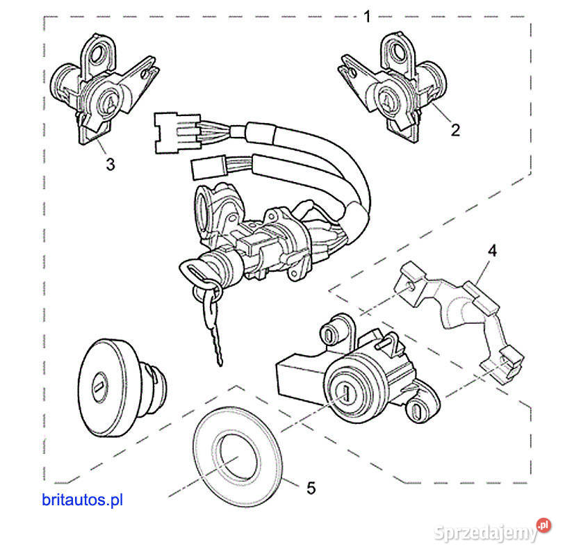 MG ZR ROVER 25 STACYJKA KLUCZ Z PODŚWIETLENIEM wielkopolskie Poznań