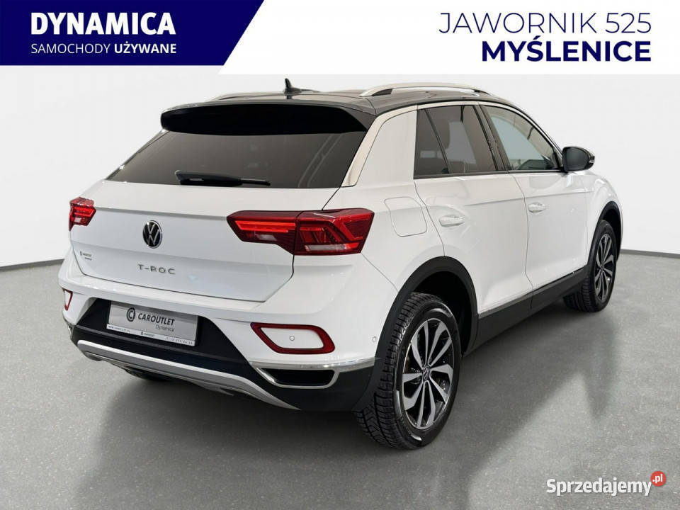 Volkswagen TRoc VAT 23 Style 15TSI 150 M6 2022 r biały małopolskie Myślenice