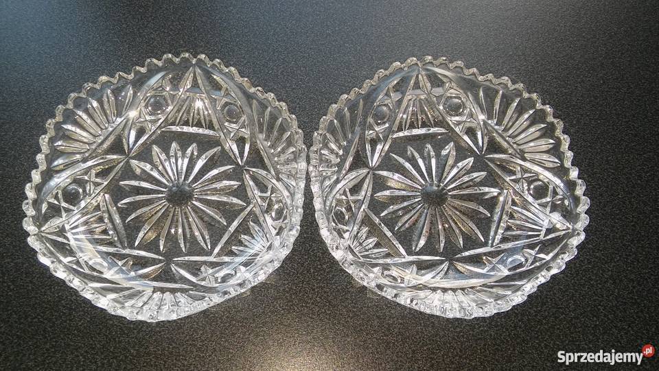 przepiękny kryształ kryształowe talerzyki Gdańsk