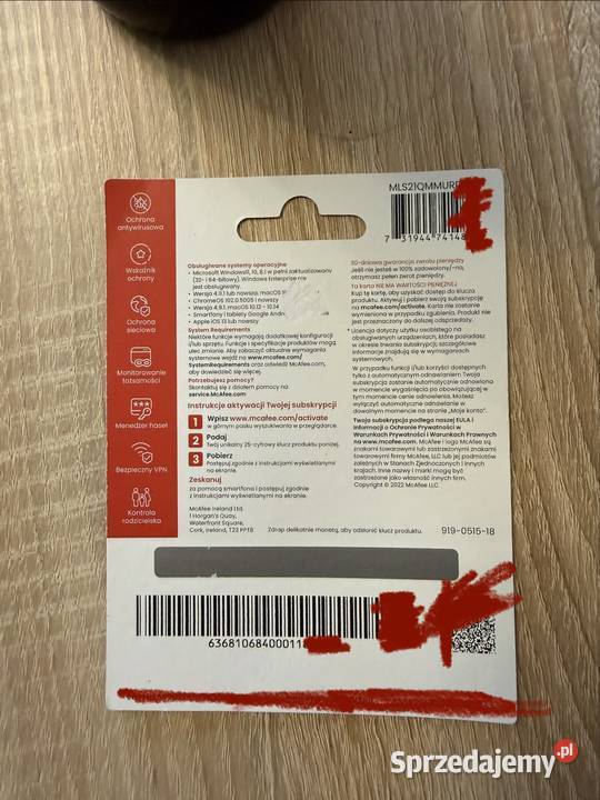 McAfee LiveSafe 12 miesięcy nielimitowana liczba Elektronika
