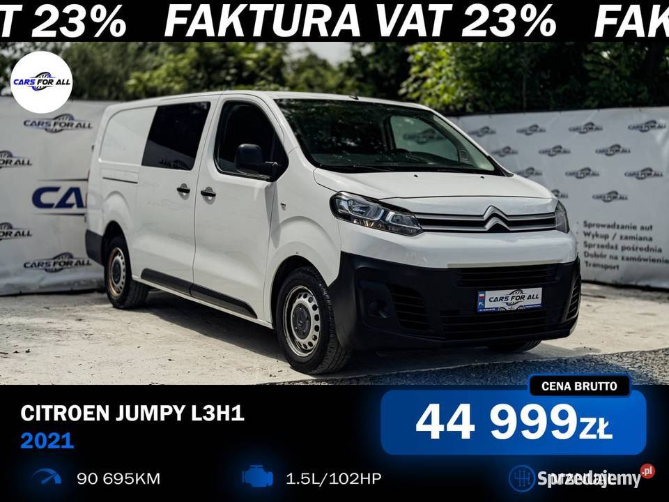 Citron Jumpy L3H1 2021 Zadbany 1499cm3 sprzedam