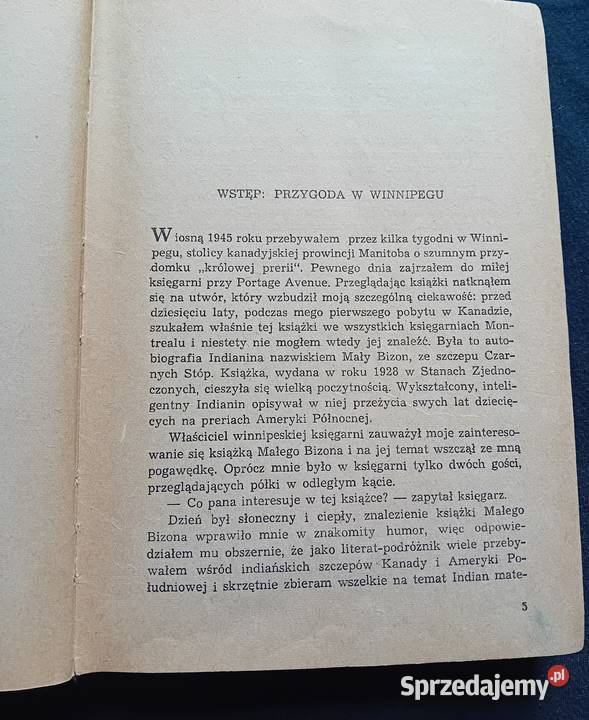 Arkady Fiedler Mały Bizon Iskry 1953 r Wydanie Antykwariat Koźminek