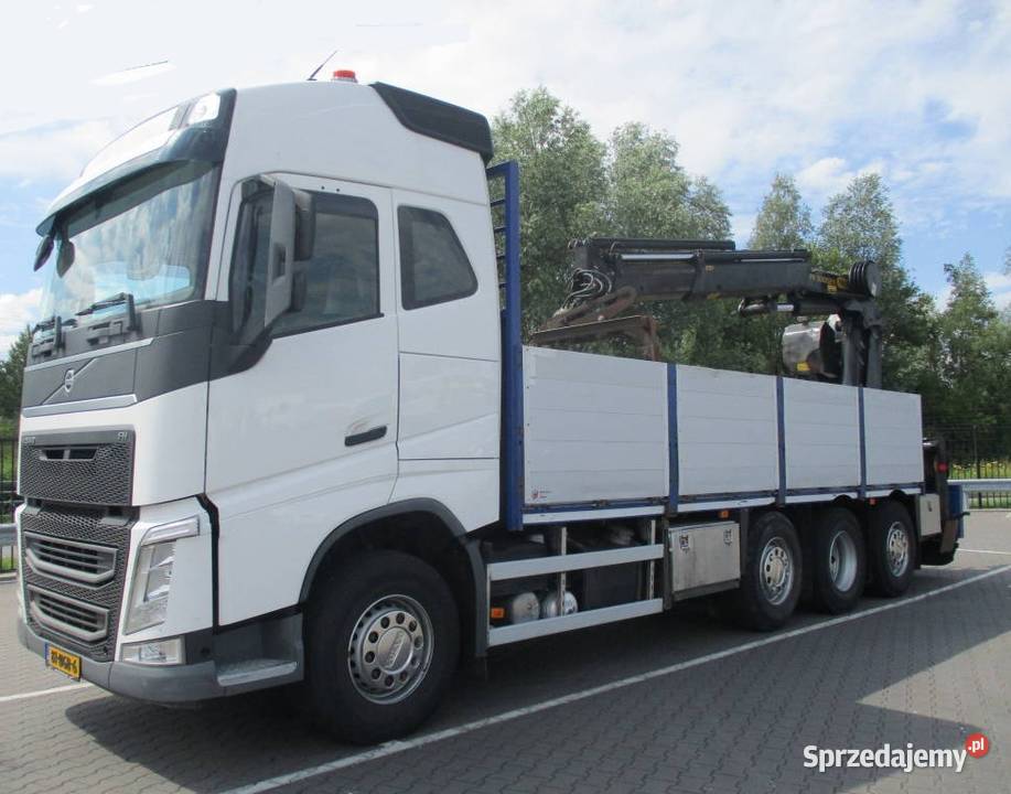 Volvo FH 8x4 skrzynia z dzwigiem do budowlanki Dźwigi samochodowe Warszawa