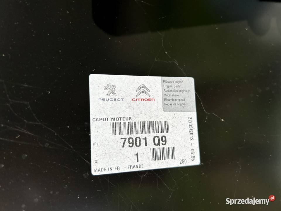 Peugeot 206 Plus Maska Pokrywa Silnika Maski Bolesławiec