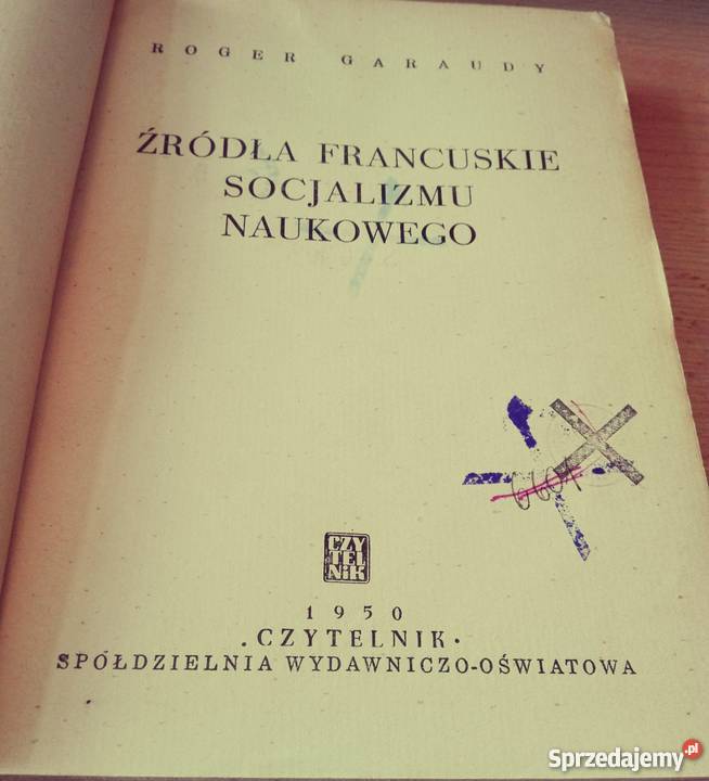 Źródła francuskie socjalizmu naukowego Roger Książki naukowe i popularnonaukowe Gdańsk sprzedam