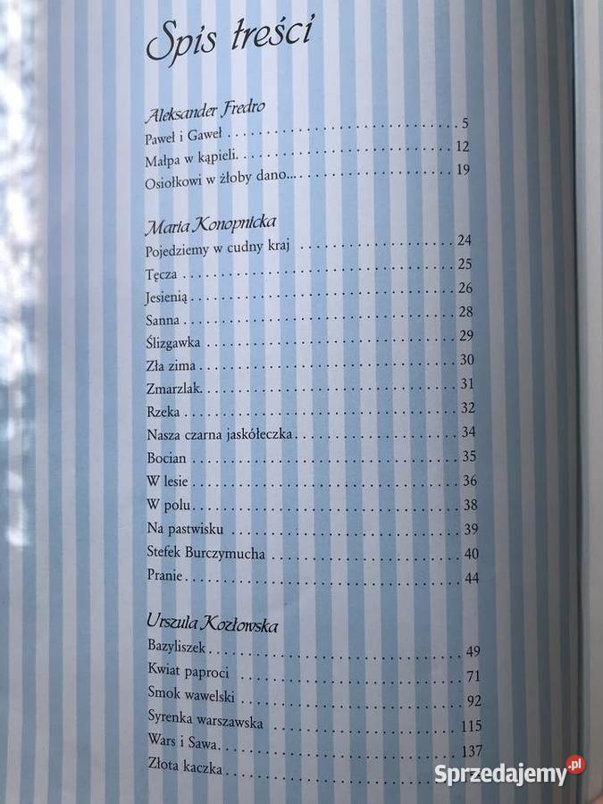 Wiersze naszego dzieciństwa Fredro Konopnicka jm Szczecin