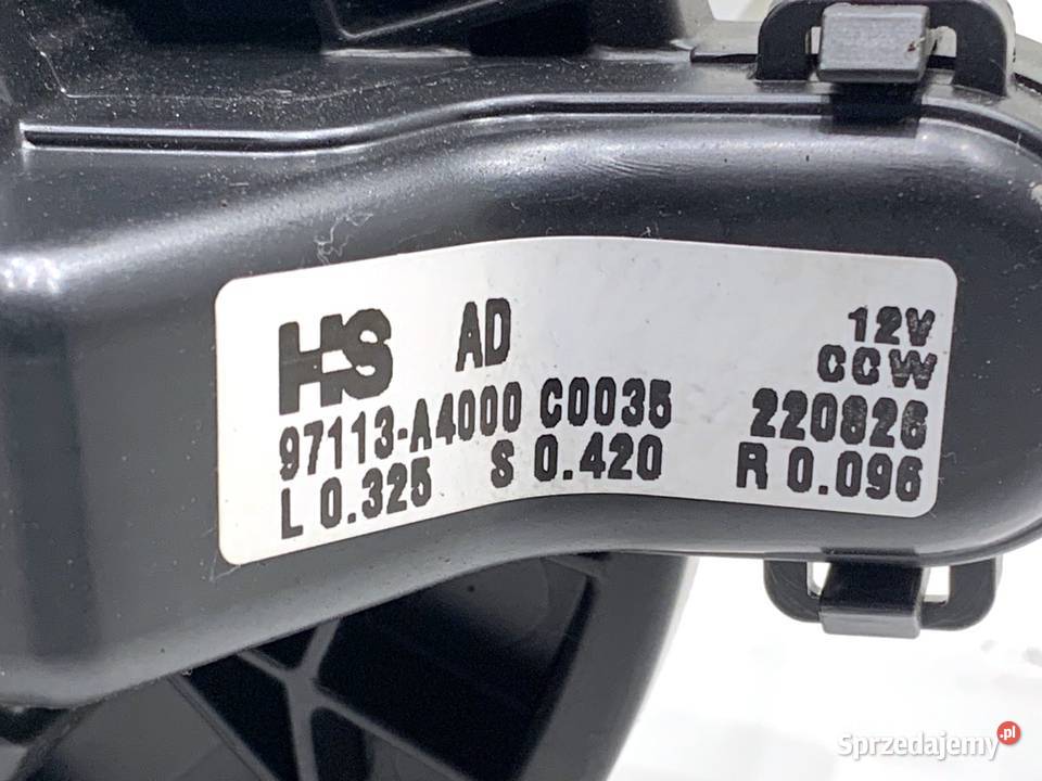 DMUCHAWA NAWIEWU HYUNDAI i30 97113A4000