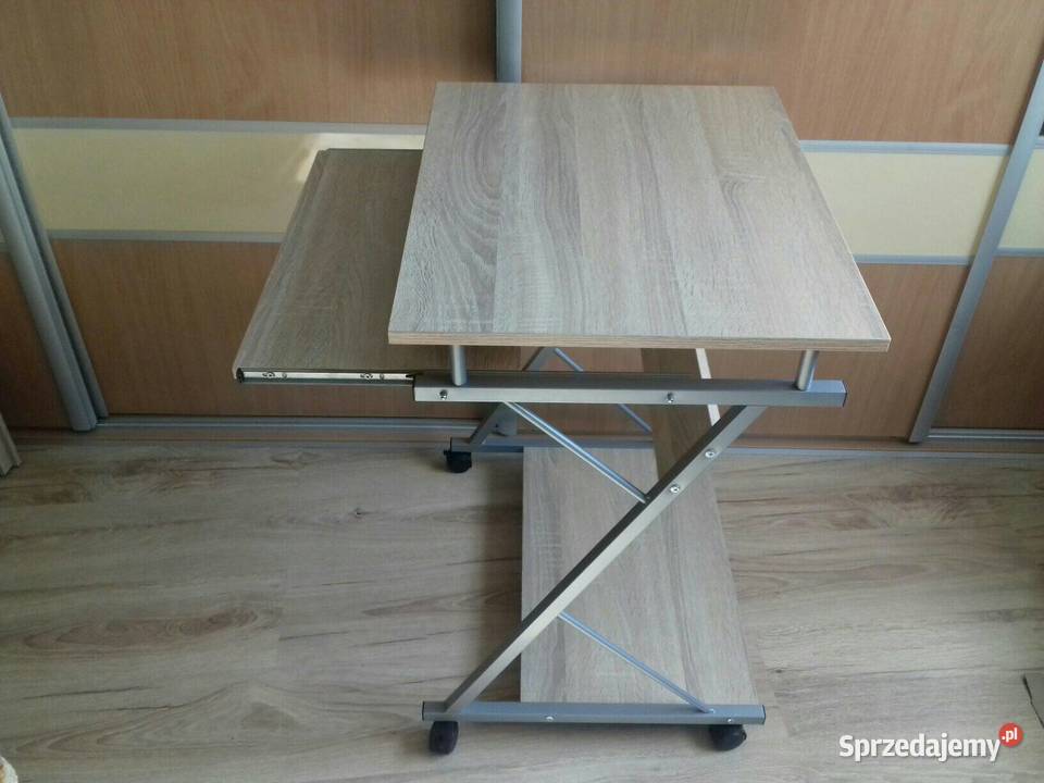 Biórko na kółkach 60 używane w stanie z wysuwaną 48cm Biurka Bydgoszcz sprzedam