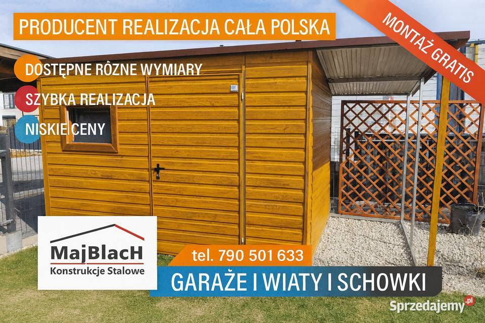 Złoty Dąb Garaż BlaszanySchowek Narzędziowy Przysucha sprzedam
