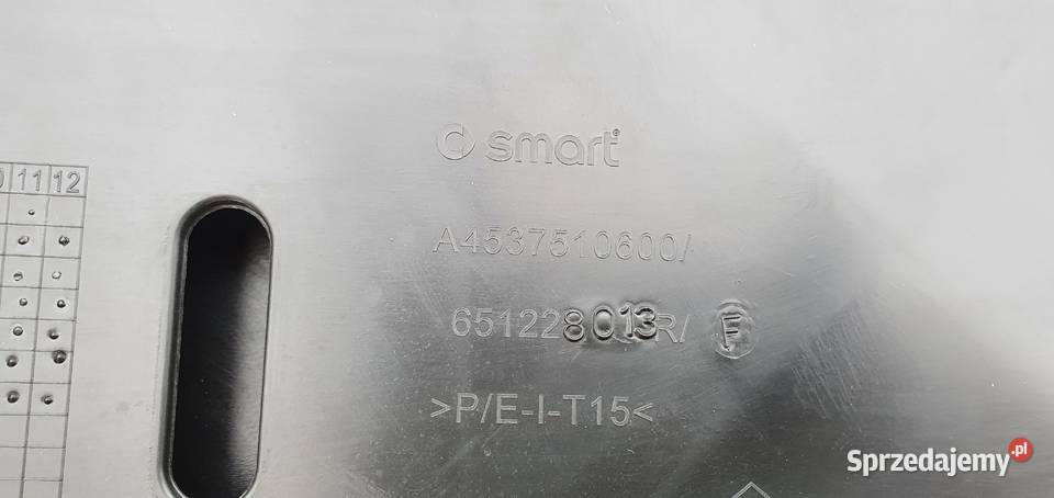 SMART FORTWO III 3 MASKA POKRYWA SILNIKA lubuskie Trzciel