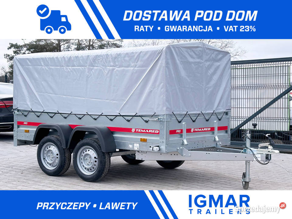 Przyczepka samochodowa TEMARED PRO 26122 z Nowe Miasto Lubawskie sprzedam