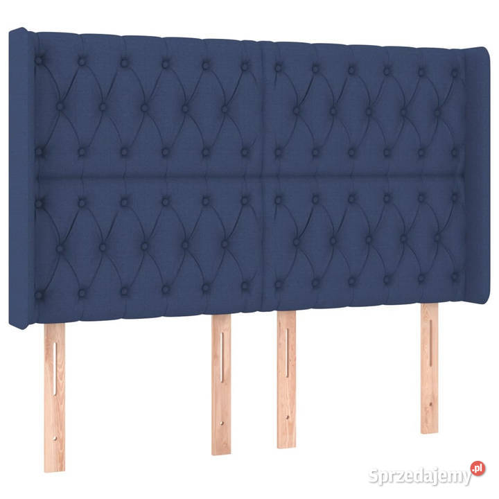 Zagłówek do łóżka z LED niebieski 147x16x118128 Warszawa