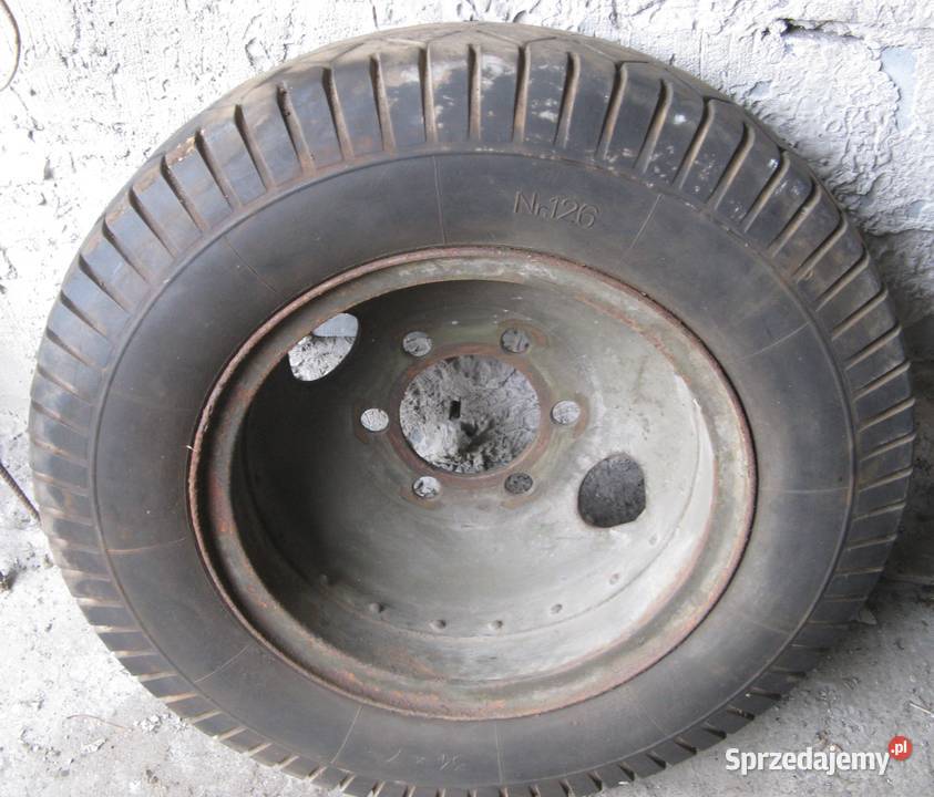 Koło 34x7 126 opona pełna felga Dąbrowa Górnicza sprzedam