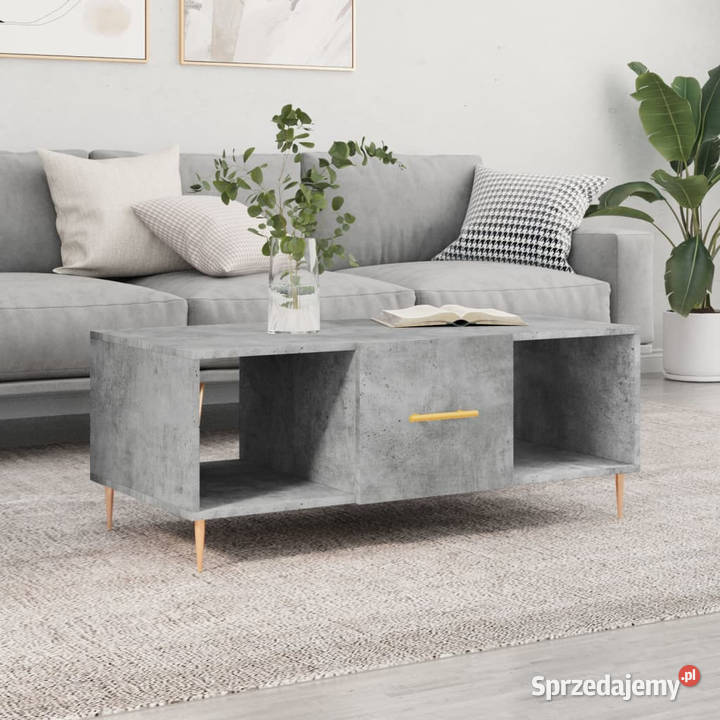 Stolik kawowy szarość betonu 102x50x40 WM829288 mazowieckie Warszawa