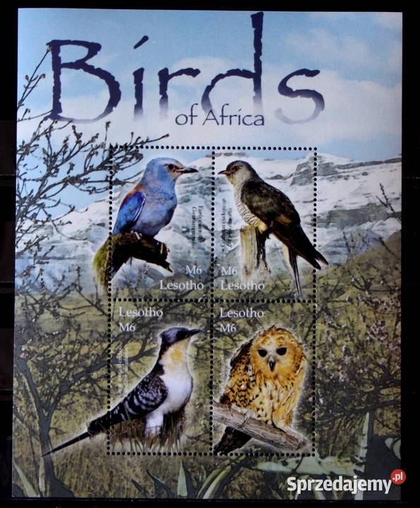 Lesotho ptaki Filatelistyka Oborniki
