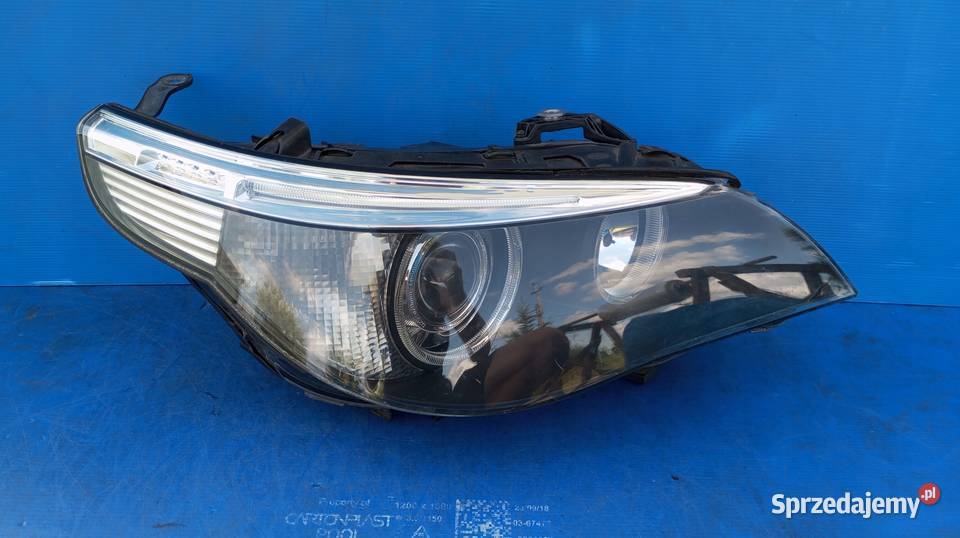 LAMPA PRAWY PRZÓD EU XENON BMW 5 E60 E61 osobowe Nowy Tomyśl sprzedam