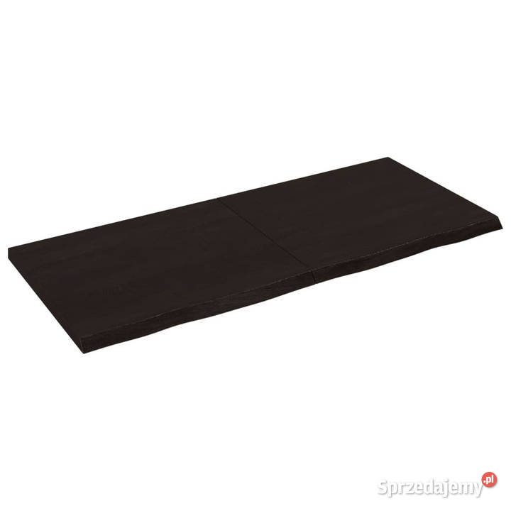 Blat stołu ciemnobrązowy 140x60x24 lite drewno Warszawa sprzedam
