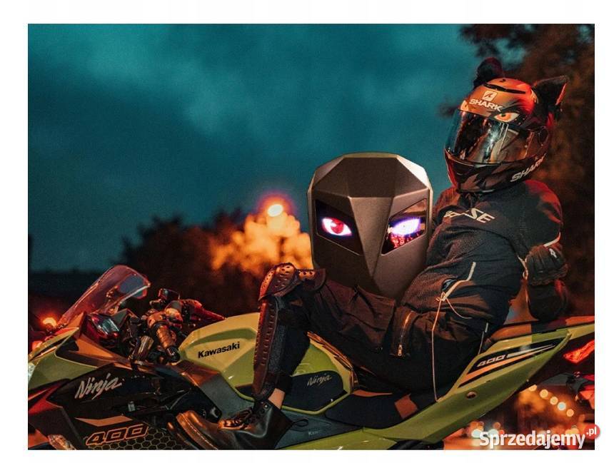 PLECAK MOTOCYKLOWY LED ANIMACJE TWARDY GARB