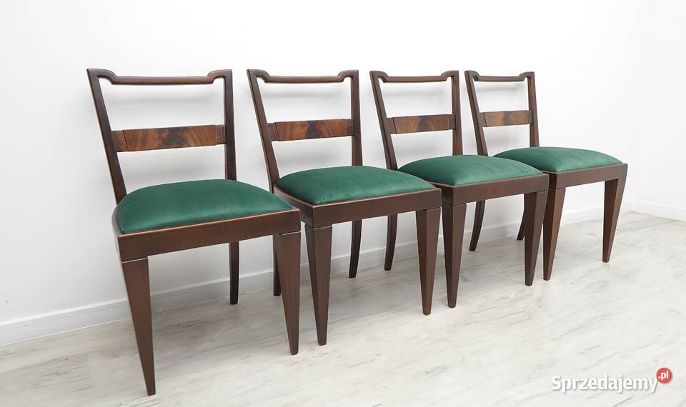 Zabytkowy stół 4 krzesła lata 20te renowacji Jerka