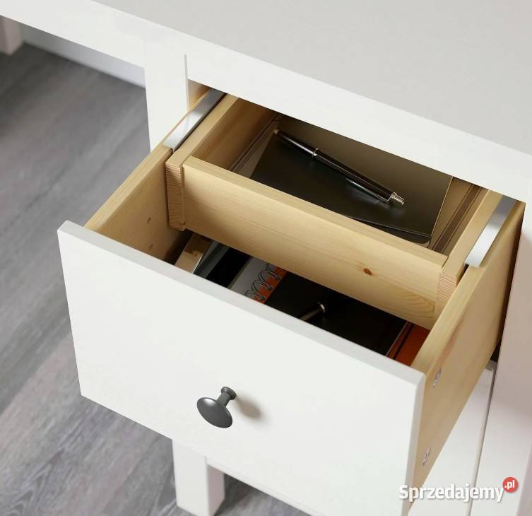 Drewniane biurko z nadstawką IKEA HEMNES 155x65 sprzedam