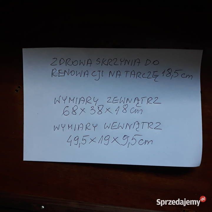 Zdrowa skrzynia eklektyczna do renowacji i Wrocław