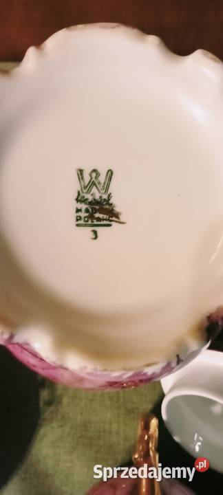 Serwis kawowy różowy Wawel PRL Serwisy mazowieckie Warszawa