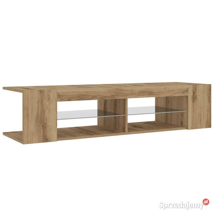 Szafka pod TV z oświetleniem LED dąb artisan Warszawa