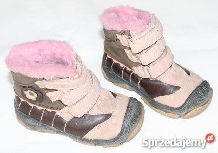 Buciki zimowe różowe kozaki kozaczki dzieci buty Koszalin