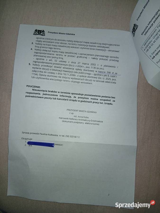 Działka rolna w Gdańska zulawska ok5 centrum pomorskie Gdańsk