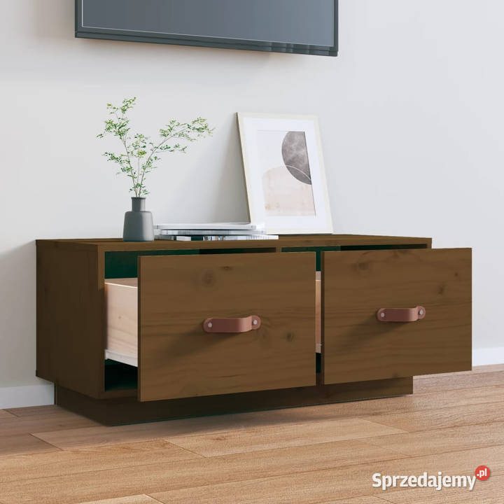 Szafka pod telewizor miodowy brąz 80x34x35 Warszawa sprzedam