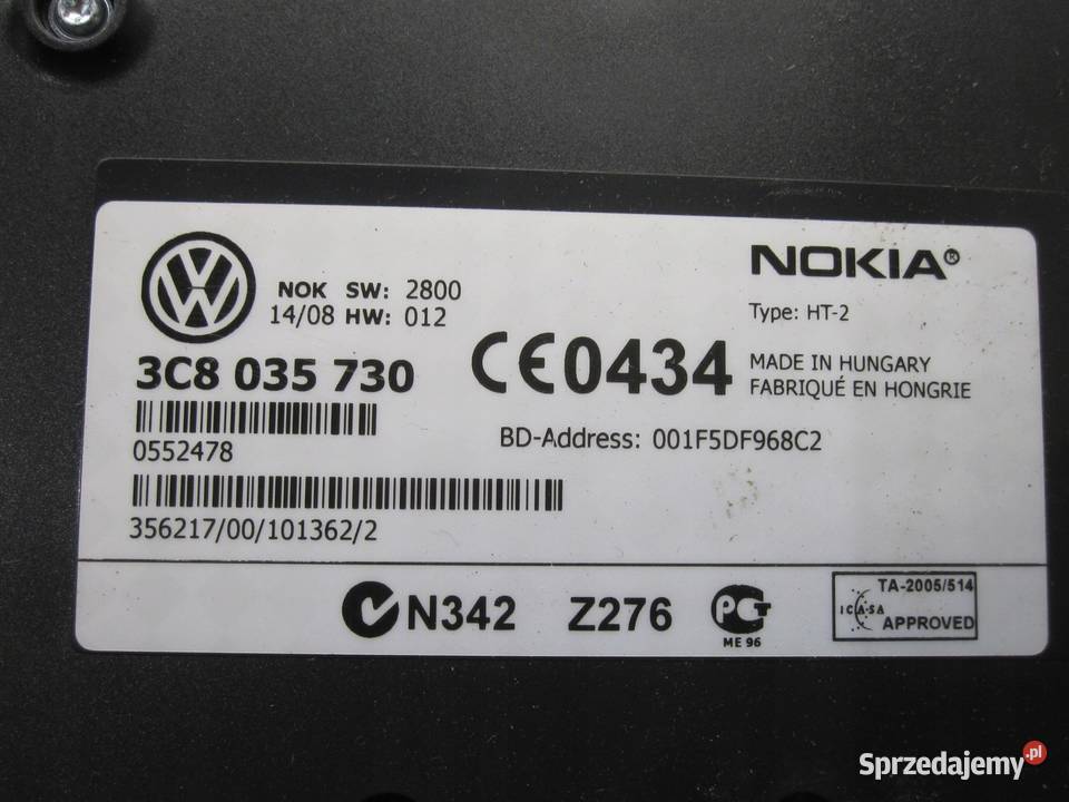 AUDI VW SKODA moduł Bluetooth 3C8035730 Kielce sprzedam