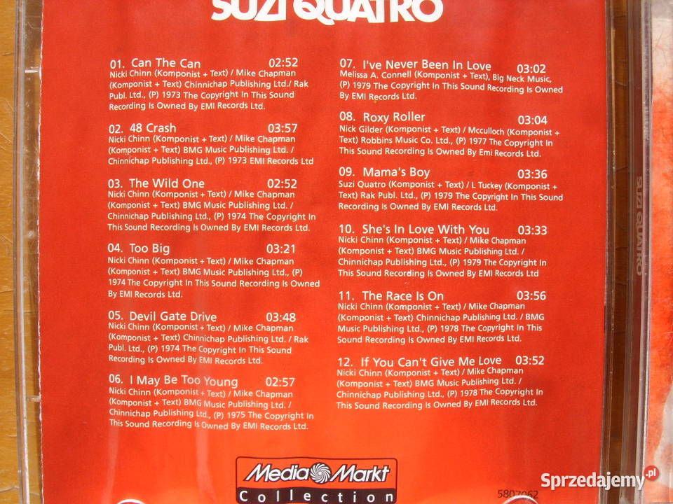 PLYTA CD SUZI QUATRO CAN THE CAN CD Wołów
