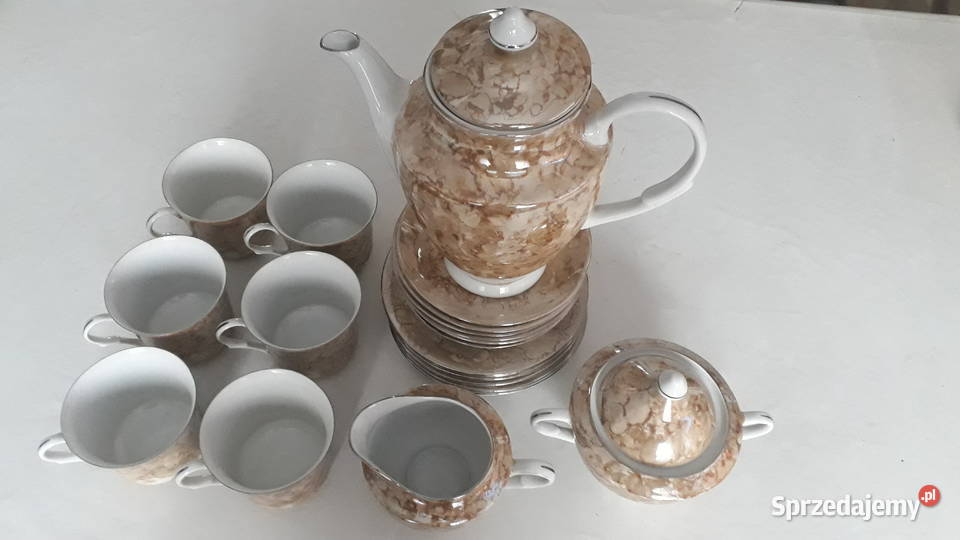Serwis do kawy herbaty porcelanowyNowy na 6 osób Poznań