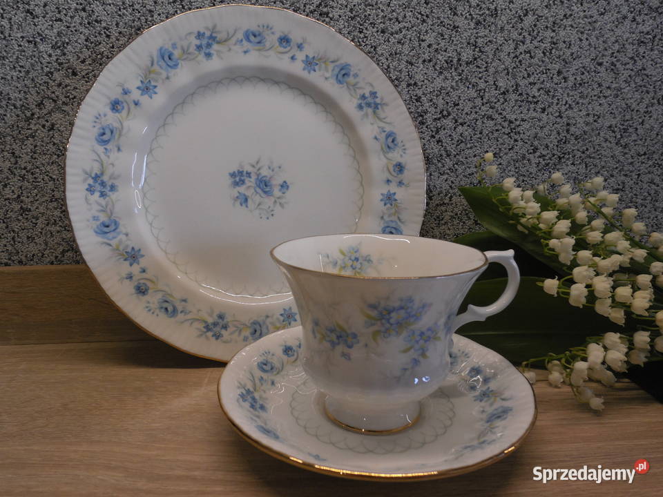 ANGLIA Royal Bone China Zestaw śniadaniowy Trio Raszków sprzedam