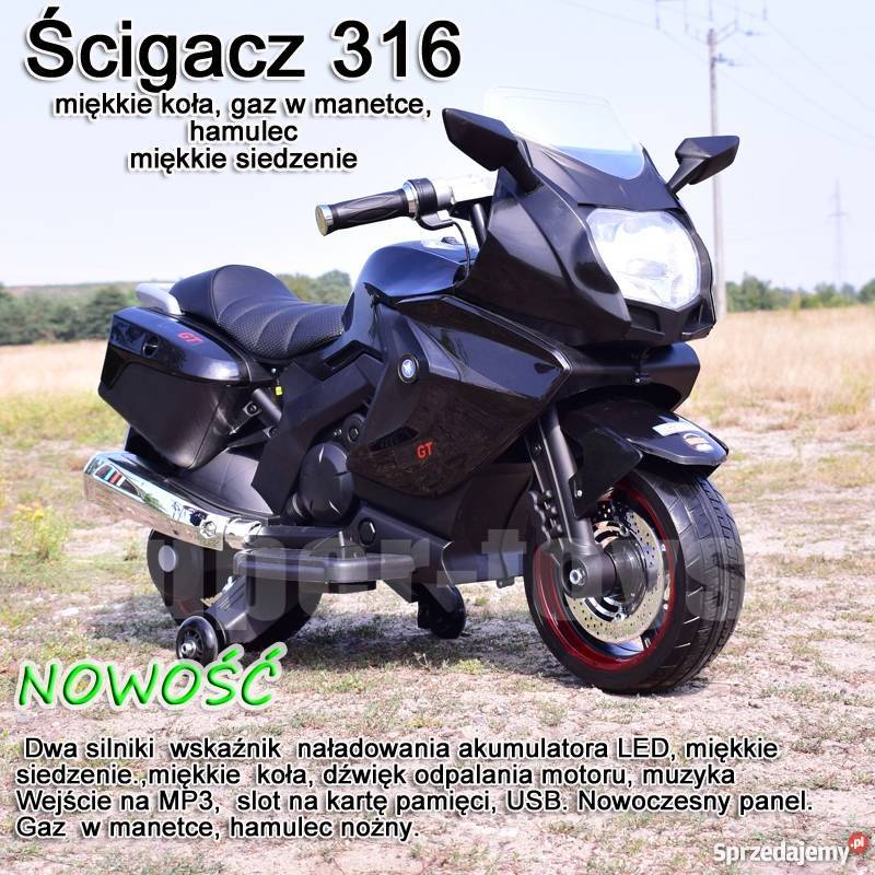 WIELKI SUPER SZYBKI MOTOR ŚCIGACZ F316 MIĘKKIE sprzedam