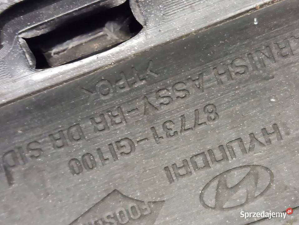 HYUNDAI IONIQ V LISTWA DRZWI LEWY TYŁ 87731GI100 Pleszew sprzedam