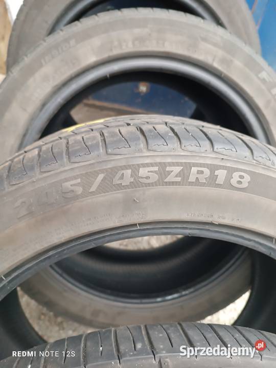 Sprzedam 4 opony letnie r18 24545 Samochodowe Szprotawa