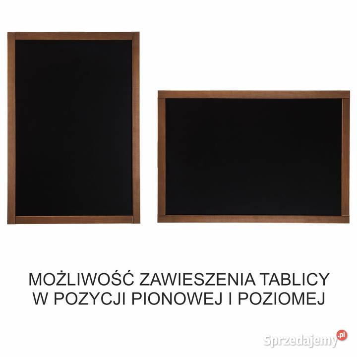 DUŻA KREDOWA TABLICA w drewnianej ramie do Krosno
