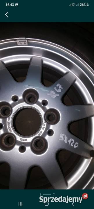 Ładne Alu Felgi 5x120 ET47 7J Koła Bmw 4 Opony