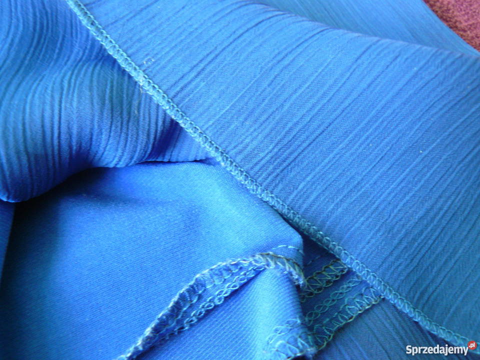 Niebieska spódnica spódniczka mini