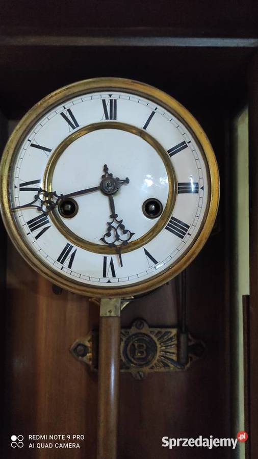 Stary zegar wiszący CB ładny eklektyk Mikołów sprzedam