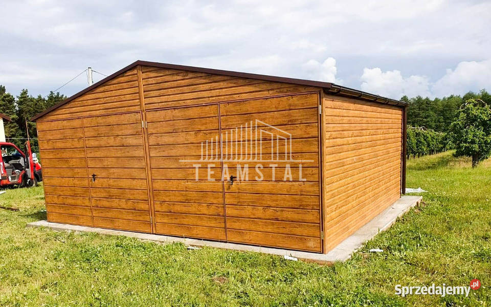 GARAŻ BLASZANY 6m x 5m dwuspad Brama jasny 30m2 mazowieckie Siedlce