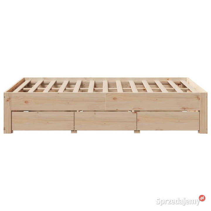 Rama łóżka z szufladami bez materaca sosnowe 41cm sprzedam