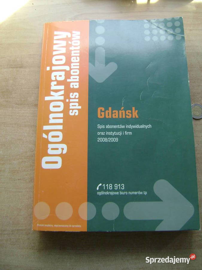 Starocie z PRL Książka telefoniczna Gdańsk Rok wydania 2008