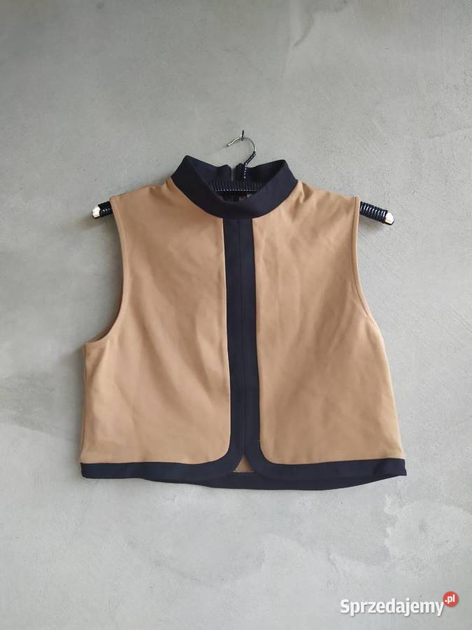 Bluzka crop top river island karmelowy braz
