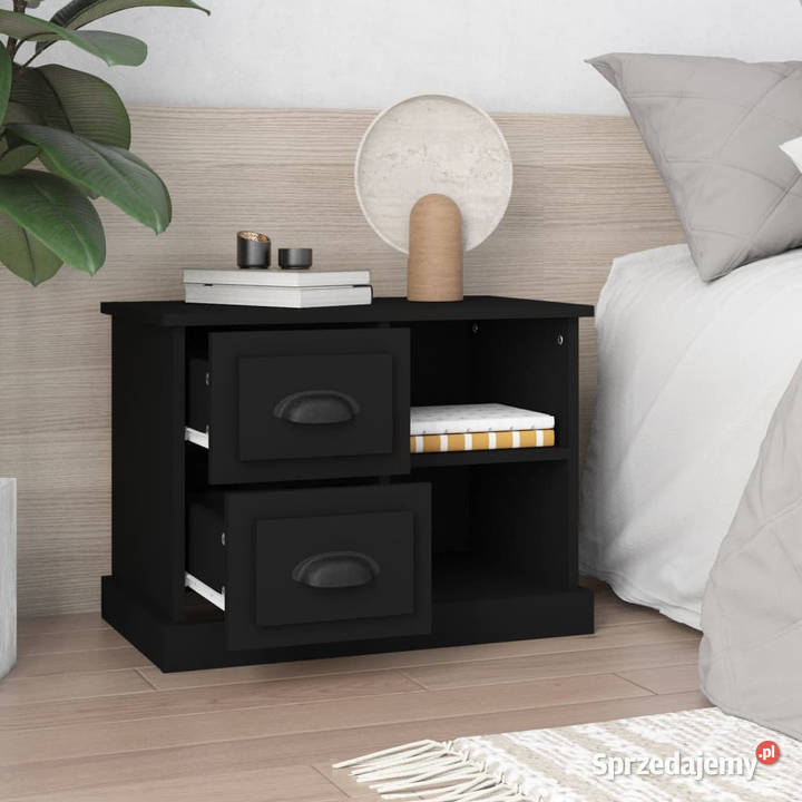 Szafka nocna czarna 60x355x45 WM816369 Szafki Warszawa