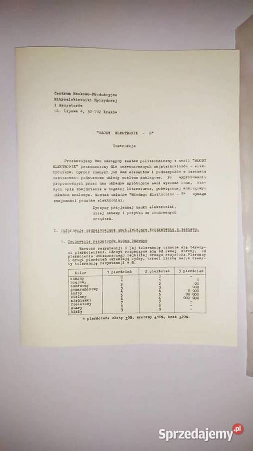 młody elektronik unitra telpod zestaw 5 i 6 Ksawerów