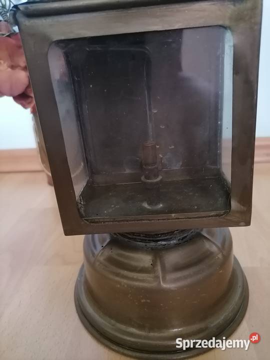 Stara lampa kolejowa karbidowa z lat 20 tych Lampy podłogowe