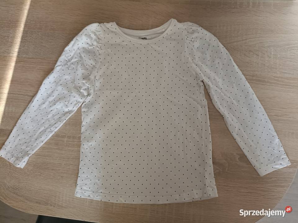 Bluzka biała w kropki Sinsay 110 Kwidzyn
